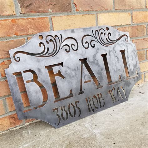 personalized metal signs